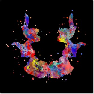 Rorschach card 7 Posters and Art